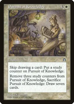 MTG Pursuit of Knowledge Stronghold #10 Rare Magic The Gathering - Image 1