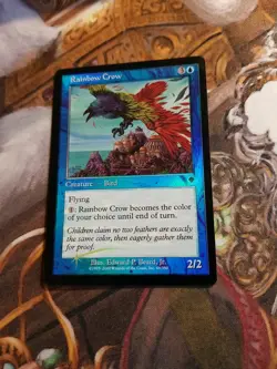 Rainbow Crow Foil MTG Invasion - Played - - Image 1