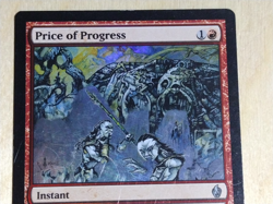 Price of Progress - Fire and Lightning Foil Instant Vintage MTG Heavy Play - Image 3