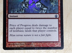 Price of Progress - Fire and Lightning Foil Instant Vintage MTG Heavy Play - Image 4