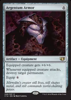 MTG Argentum Armor, Commander 2014, Heavily Played, English - Image 1