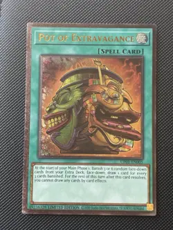 Yugioh! Pot of Extravagance (UTR) UP01-EN005 Tournament Pack 1 Ultimate Rare NM - Image 1