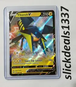 Pokemon Vikavolt V 060/189 Ultra Rare Full Art Holo Card Darkness Ablaze - Image 1