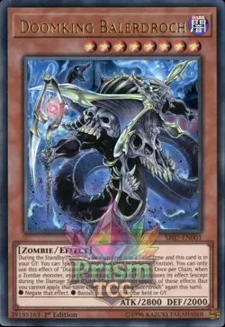 1st ed Doomking Balerdroch ultra rare SR07-EN001 Yugioh - Image 1