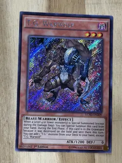 Yugioh Yu-Gi-Oh TCG Card T.G. Warwolf LC5D-EN209 1st Ed Secret Rare Foil NM - Image 1