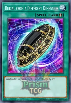 1st ed Burial from a Different Dimension rare MAZE-EN057 Yugioh - Image 1