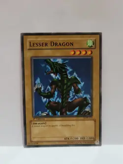 YUGIOH LESSER DRAGON 1ST EDITION LOB-113 COMMON LIGHT PLAYED - Image 1