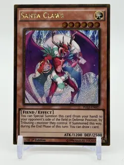 Yu-Gi-Oh! Santa Claws Gold Rare 1st Edition PGL2-EN021 NM - Image 1