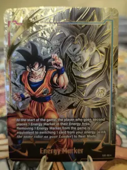 Goku Energy Marker Promo Prize Gold E01-05 Dragon Ball Fusion World Card English - Image 1