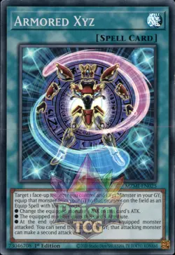 1st ed Armored Xyz super rare MZMI-EN025 Yugioh - Image 1