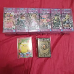 One Piece Pokemon seal dass Set Mini Figure Set Card - Image 1