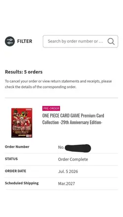 Presale Luffy ONE PIECE Card Game P-159 29th Anniversary Edition 8 Card Set Engl - Image 4