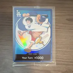 2026 Dodgers X One Piece Night Promo Card Monkey D Luffy - Image 1
