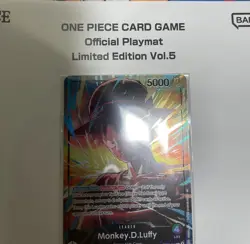 ONE PIECE Official Playmat & Promo Luffy Card Limited Edition Vol.5 EB02-010 NEW - Image 5