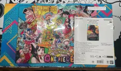 IN HAND One Piece Card Official Playmat Limited Edition Vol.5 & Luffy Card Promo - Image 1