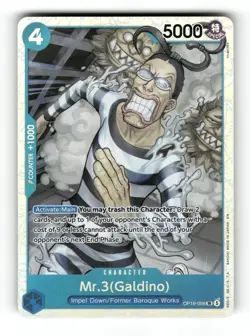 Mr.3(Galdino) (056) OP16-056 Super Rare The Time of Battle One Piece Foil NM - Image 1
