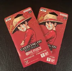 One Piece OP-13 Carrying on His Will Sleeved Blister Packs - Lot of 2 - Image 4