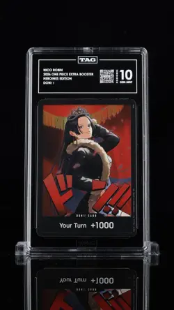 🔥DON!! Nico Robin One Piece Heroines Edition Foil TAG GRADE 10~RANK #1!💨 - Image 1