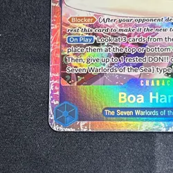 Boa Hancock ST17-004 Blue SR OP One Piece TCG Seven Warlords of the Sea ENG - Image 5