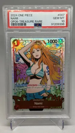 Nami PSA 10 One Piece English ST01-007 2024 Wings of the Captain Treasure Rare - Image 1