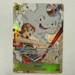 Zeus Alternate Art - OP11-106 A Fist of Divine Speed R One Piece - NM - Image 1
