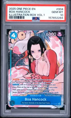 2025 ONE PIECE PROMOS ILLUSTRATION BOX VOL.1 #004 BOA HANCOCK PSA 10 - Image 1