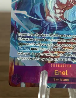 One Piece TCG - Enel, OP15-118, Alt Art, SEC - Adventure on Kami's Island NM/M - Image 5