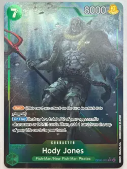 Hody Jones (Alt Art) SR OP06-035 - Wings of the Captain - One Piece TCG - Image 1