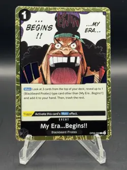Bandai One Piece CCG My Era...Begins!! OP09-096 Rare Event Emperors ENG Teach - Image 1