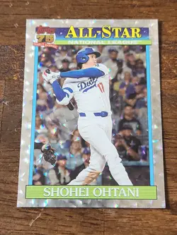 2026 Topps Series 2 Shohei Ohtani Silver Cracked Foil Parallel All Star Dodgers - Image 1