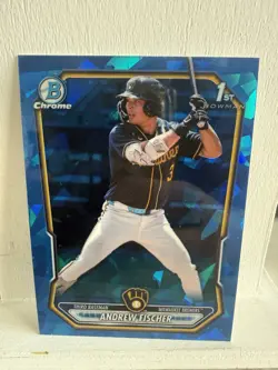 2026 Bowman Sapphire Andrew Fischer Chrome 1st Prospect #BCP-149 Brewers - Image 1