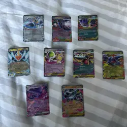 9 x Mixed Ex Pokemon Cards Bundle Job Lot Holo Rare Holos - Image 1