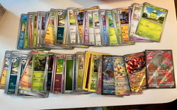 (D) Mixed Pokemon Trading Cards Game Lot Bundle Vintage EX Holo Base - Image 1