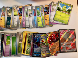 (D) Mixed Pokemon Trading Cards Game Lot Bundle Vintage EX Holo Base - Image 2