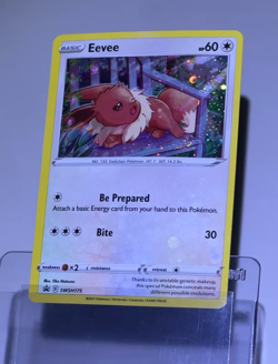 2021 Pokemon EEVEE Black Star Promo COSMOS HOLO Card #SWSH1175 - HD GALAXY SWIRL - Image 2