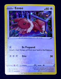 2021 Pokemon EEVEE Black Star Promo COSMOS HOLO Card #SWSH1175 - HD GALAXY SWIRL - Image 4