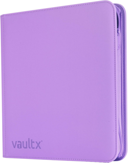 12 Pocket Zip Binder, 480 Cards, Exo-Tec Material, 20 Side-Loading Pages (Purple 711181350401 - Image 1