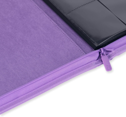 12 Pocket Zip Binder, 480 Cards, Exo-Tec Material, 20 Side-Loading Pages (Purple 711181350401 - Image 5