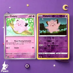 Clefairy & Clefairy 2 Card Pokemon Lot Near Mint TCG - Image 1