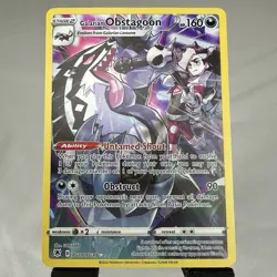 Galarian Obstagoon TG10/TG30 Trainer Gallery Holo Pokemon Card NM - Image 1