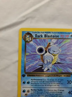 Dark Blastoise 1st Edition 20/82 Team Rocket WOTC Rare Pokemon Card Vintage 2000 - Image 4