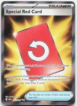 Special Red Card 113/086 Ultra Rare Chaos Rising Pokemon Holo Near Mint - Image 1