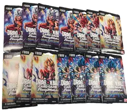 X14 Dragon Ball Super Card Game Fusion World Dual Evolution Booster Pack Lot - Image 3
