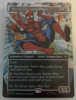 MINT Spectacular Spider-Man Textured Foil #240 Marvel MTG 6-Arm Variant - Image 1