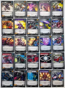 WotC Transformers TCG Wave 1 Near-Complete Set: 81 Battle Cards & 36 Characters - Image 3