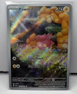 Pokemon Paldean Fates Pawmi Illustration Rare Card 226/091 NM - Image 1