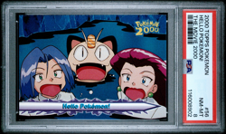 Pokemon Card Hello Pokemon! #56 Team Rocket Topps Movie Edition PSA 8 NM-MT - Image 1
