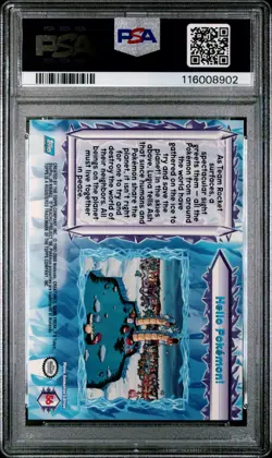 Pokemon Card Hello Pokemon! #56 Team Rocket Topps Movie Edition PSA 8 NM-MT - Image 2