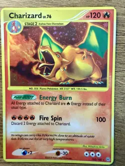 Charizard Stormfront 103/100 Holo Vintage Custom Handmade Fan Art Card - Image 1