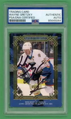 Wayne Gretzky 1999-00 UD Century Legends Card #88 Autograph PSA/DNA Certified - Image 1